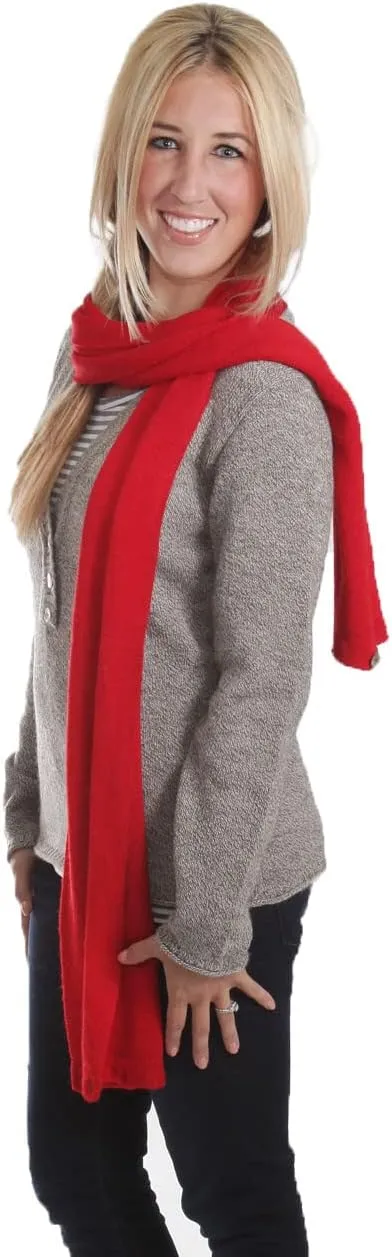 100% Baby Alpaca Scarf - 2-in-1 Convertible Knit Infinity Scarf