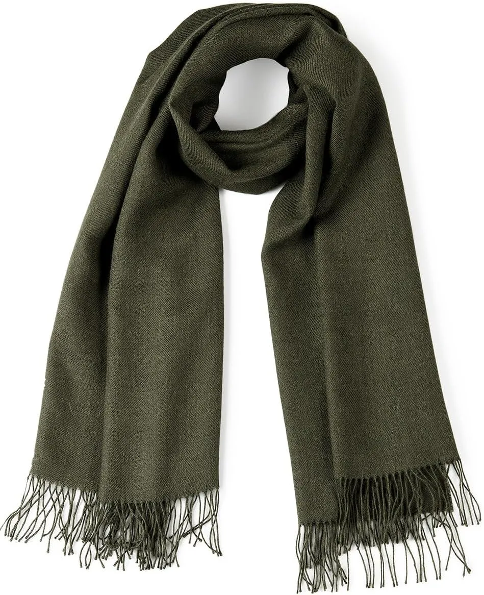 100% Baby Alpaca Wool Oversized Scarf & Shawl, Ethically Sourced, Hypoallergenic - Unisex | 27.5 x 78.5 inches