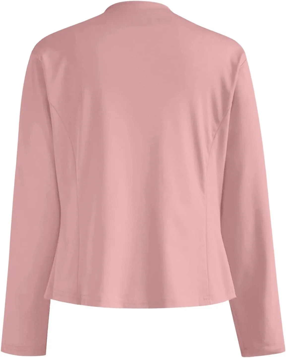 2023 Women Petite Blazers Trendy Casual Puff Sleeve Bolero Shrug Open Front Fall Cropped Suit Jackets Stylish Cardigan Coats