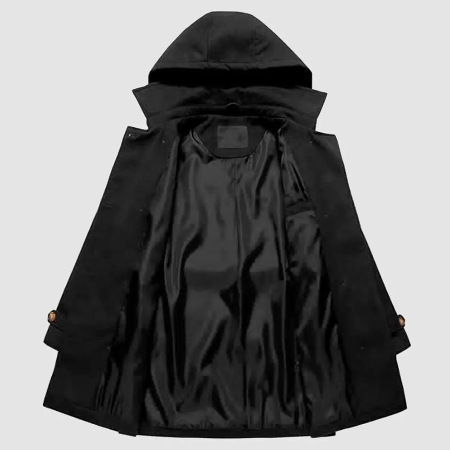 2023 Womens Hooded Trench Coat Winter Thicken Windbreaker Jackets Warm Fleece Lined Outwear Plus Size Overcoat Outwear