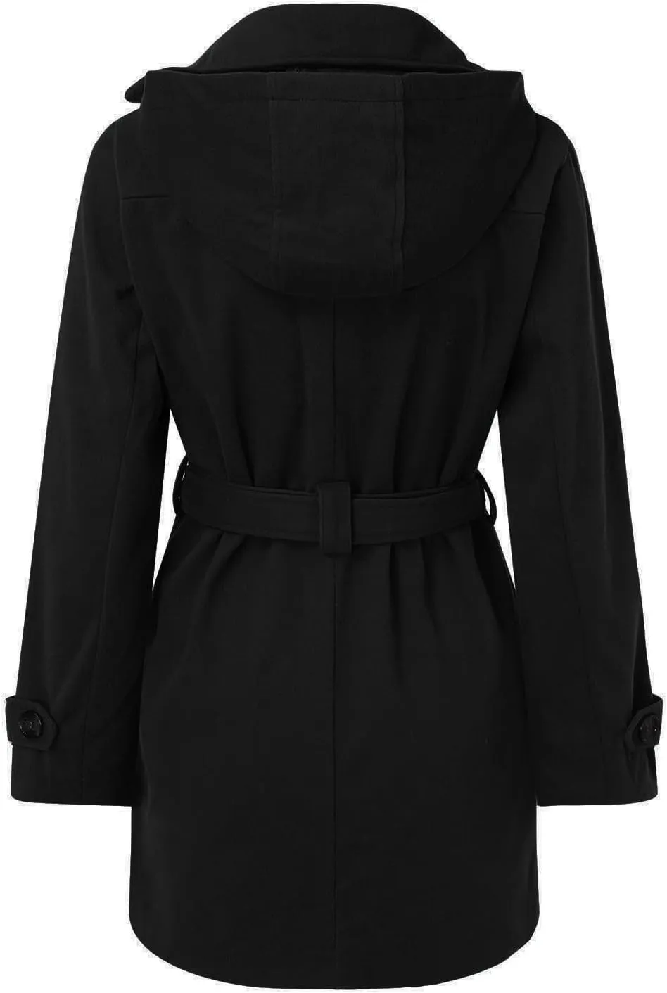 2023 Womens Hooded Trench Coat Winter Thicken Windbreaker Jackets Warm Fleece Lined Outwear Plus Size Overcoat Outwear