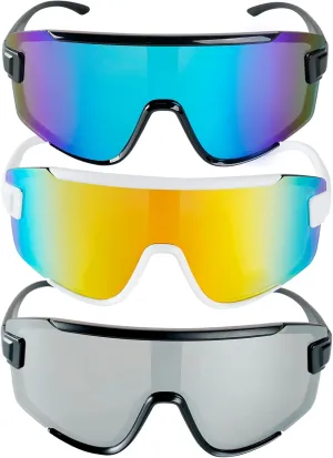 3 Pack Kids Polarised Sunglasses Youth Baseball Sunglasses for Boys Girls UV400 Protection Softball Sunglasses