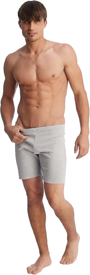 4-rth Men's Fusion Crosstrain Gym & Yoga Short-Short Modal French Terry Made in America Stretch Fit European Style
