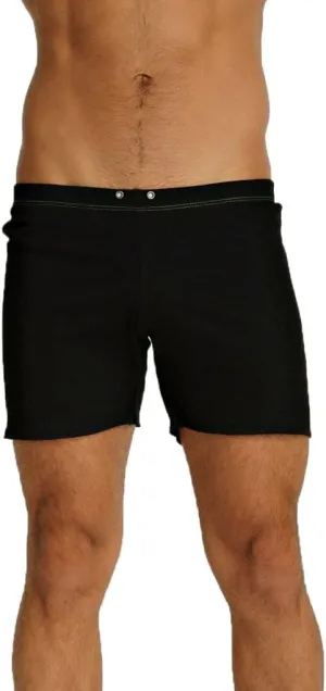 4-rth Men's Fusion Crosstrain Gym & Yoga Short-Short Modal French Terry Made in America Stretch Fit European Style
