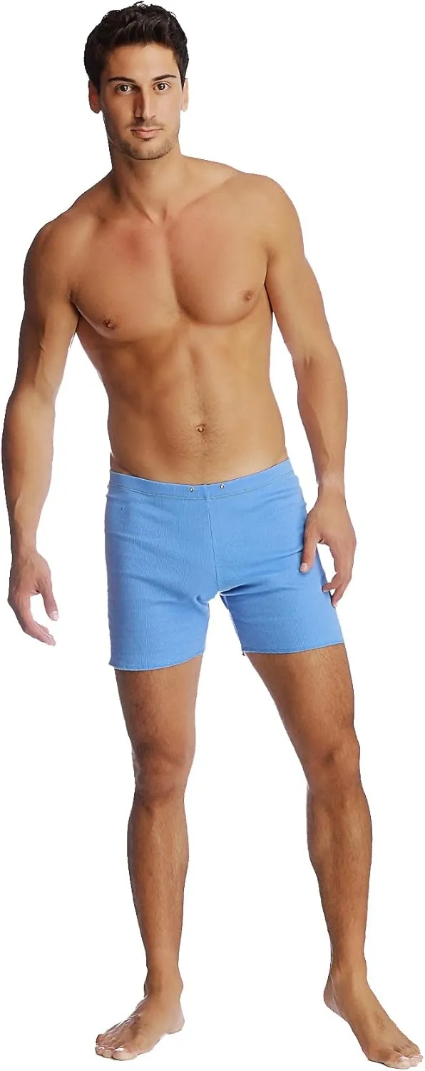 4-rth Men's Fusion Crosstrain Gym & Yoga Short-Short Modal French Terry Made in America Stretch Fit European Style