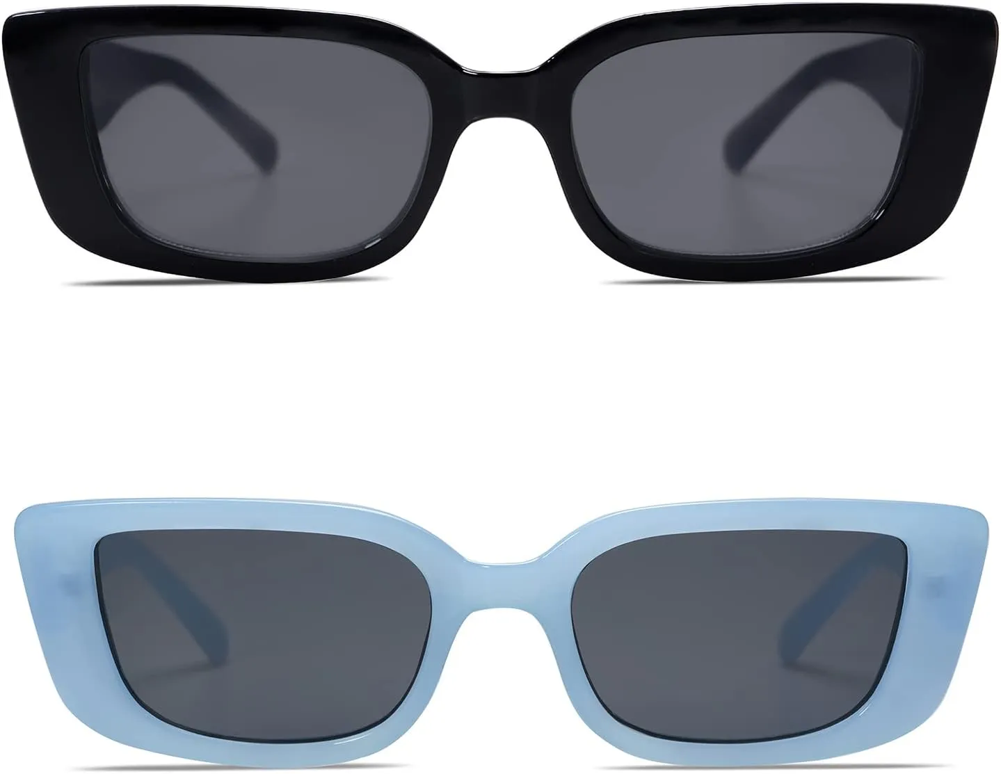Allarallvr Rectangle Sunglasses for Women 90s Retro Trendy Y2K Classical Vintage Square Shades AR82037