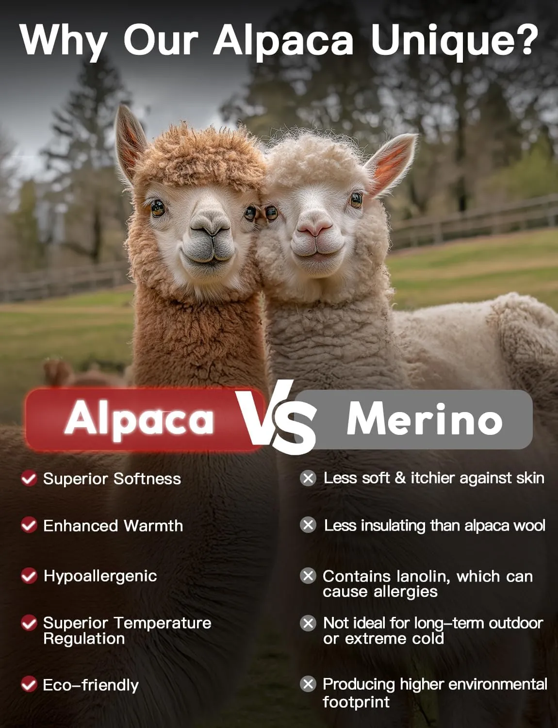 Alpaca Wool Boot Socks 2 pairs for Men and Women,Thick Thermal Winter Socks Cold Weather Hunting Hiking,Moisture Wicking