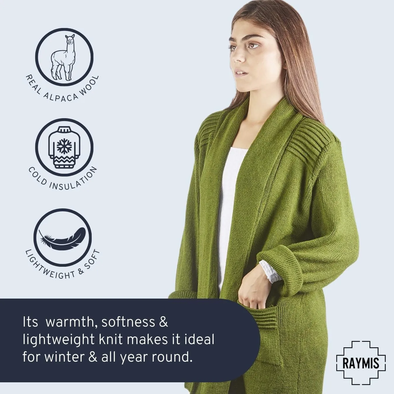 Alpaca Wool Sweater Women | Alpaca Wool Cardigan Women | Warm, Lightweight, Soft Alpaca Sweater| Alpaca Sweaters Women