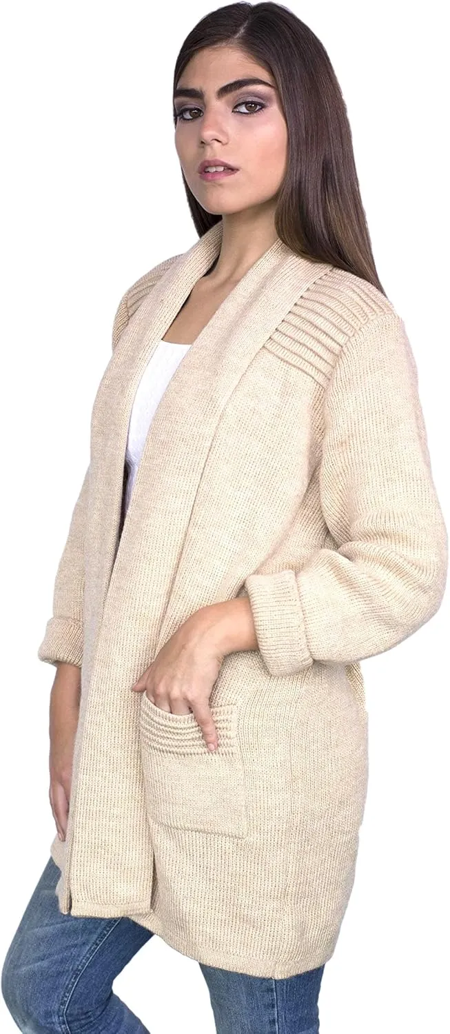 Alpaca Wool Sweater Women | Alpaca Wool Cardigan Women | Warm, Lightweight, Soft Alpaca Sweater| Alpaca Sweaters Women