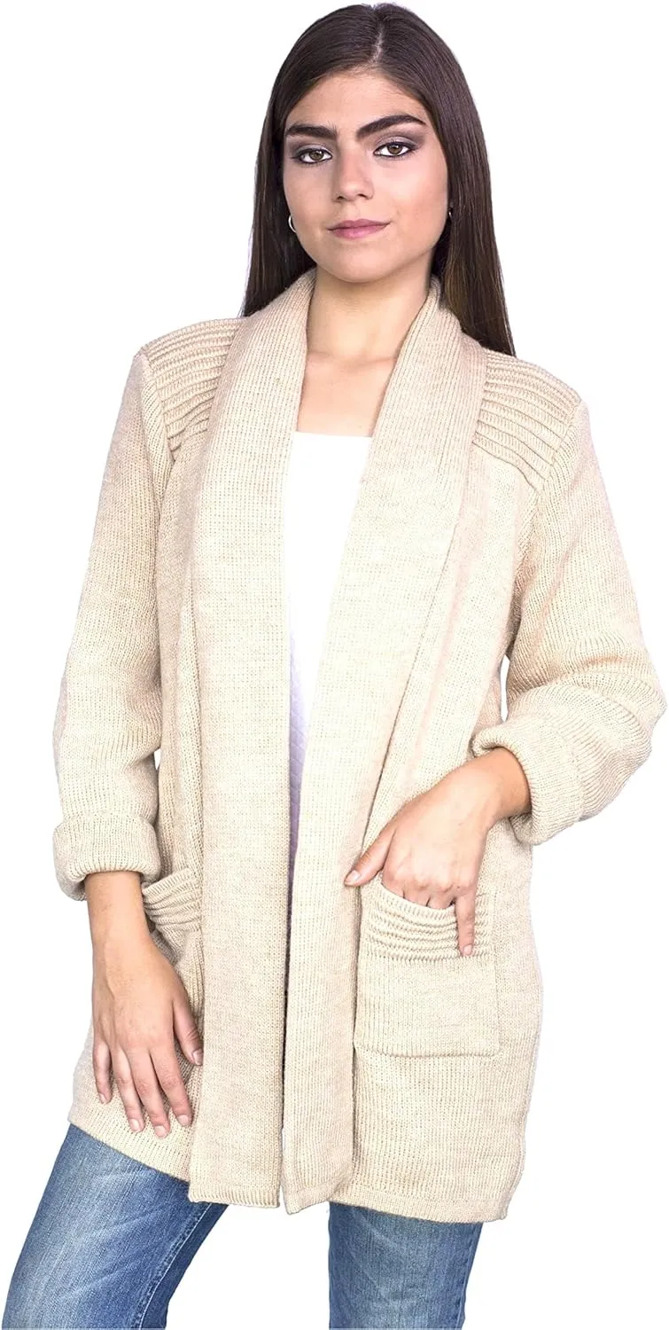 Alpaca Wool Sweater Women | Alpaca Wool Cardigan Women | Warm, Lightweight, Soft Alpaca Sweater| Alpaca Sweaters Women