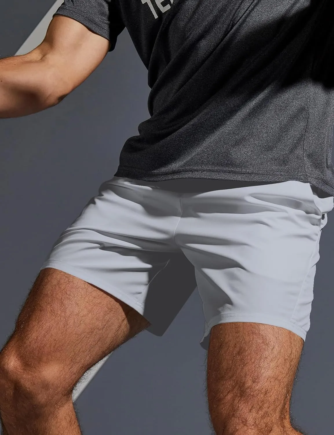 Aolesy Men’s 2 in 1 Running Shorts -5''/7'' Quick Dry Workout Gym Shorts with Pockets, Tennis Training Athletic Shorts