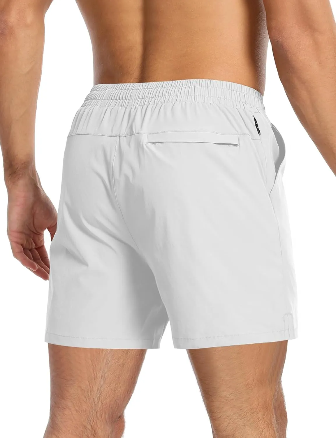 Aolesy Men’s 2 in 1 Running Shorts -5''/7'' Quick Dry Workout Gym Shorts with Pockets, Tennis Training Athletic Shorts