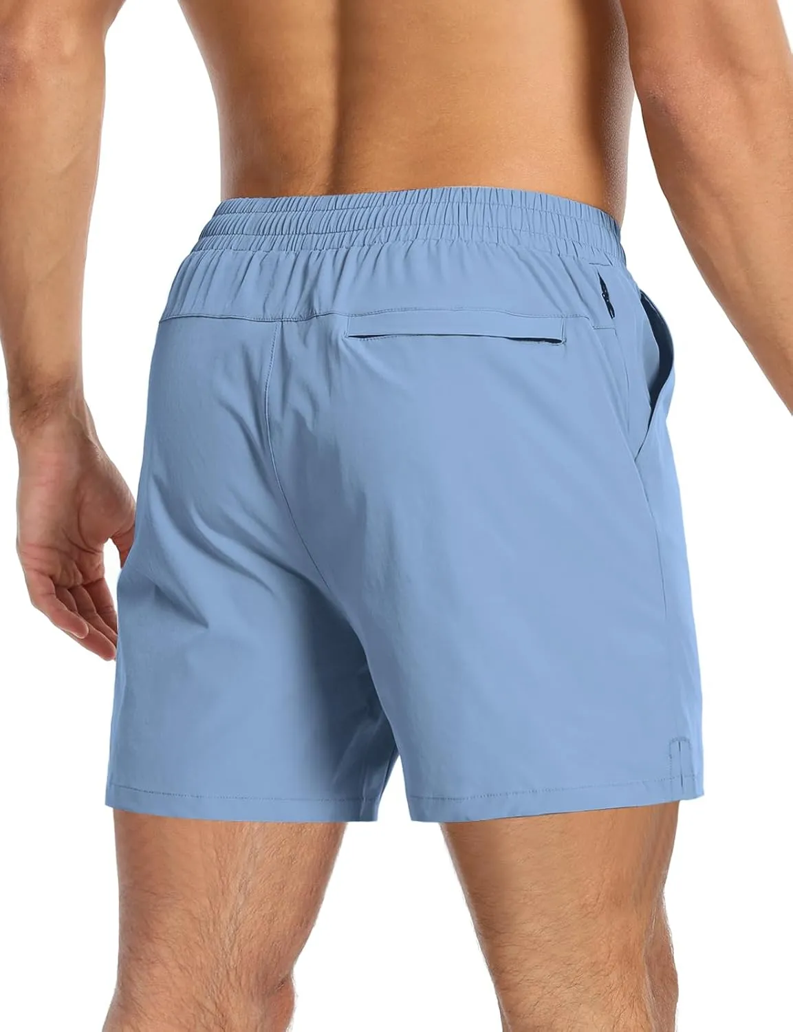 Aolesy Men’s 2 in 1 Running Shorts -5''/7'' Quick Dry Workout Gym Shorts with Pockets, Tennis Training Athletic Shorts