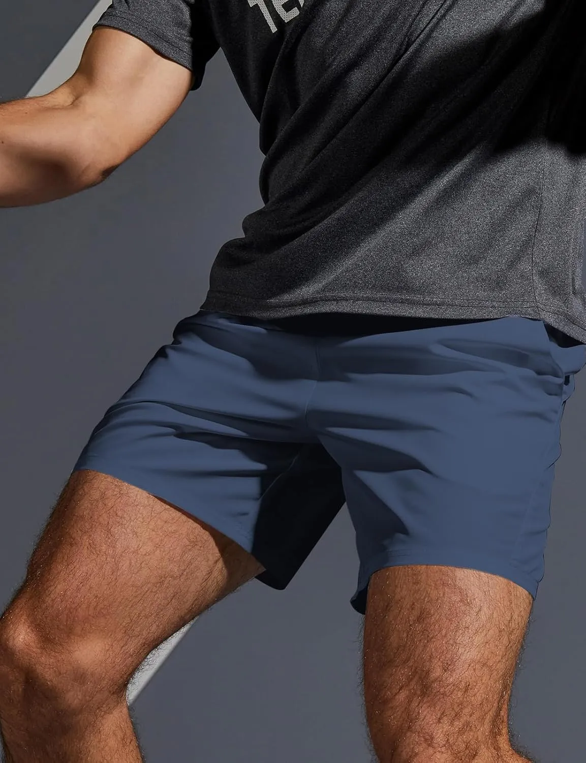 Aolesy Men’s 2 in 1 Running Shorts -5''/7'' Quick Dry Workout Gym Shorts with Pockets, Tennis Training Athletic Shorts