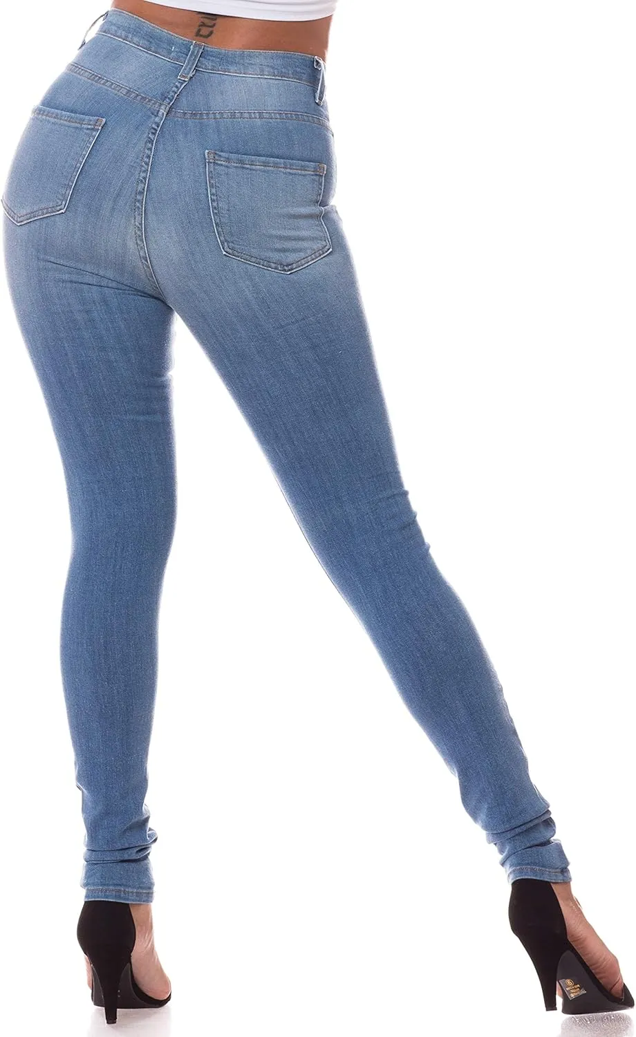 Aphrodite High Waisted Jeans for Women – Basic High Rise Waist Skinny Slim Fit Stretch Denim Pants