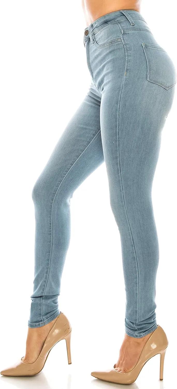 Aphrodite High Waisted Jeans for Women - High Rise Waist Stretch Skinny Slim Fit Basic Denim Pants