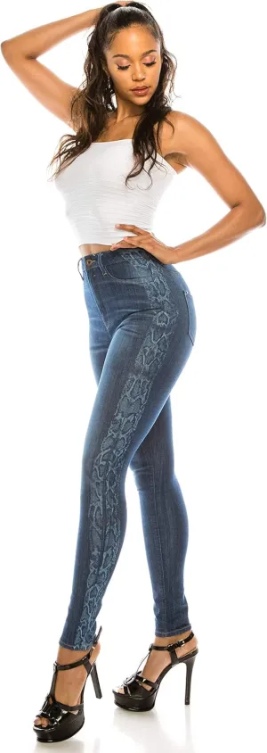 Aphrodite High Waisted Jeans for Women - High Rise Waist Stretch Skinny Slim Fit Basic Denim Pants