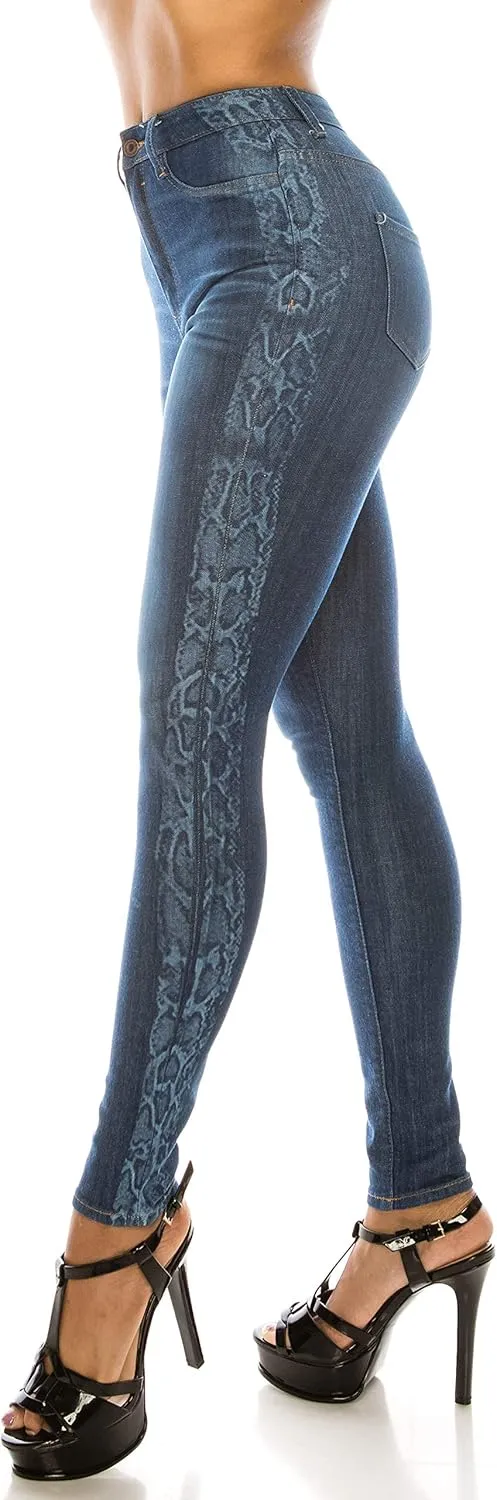 Aphrodite High Waisted Jeans for Women - High Rise Waist Stretch Skinny Slim Fit Basic Denim Pants