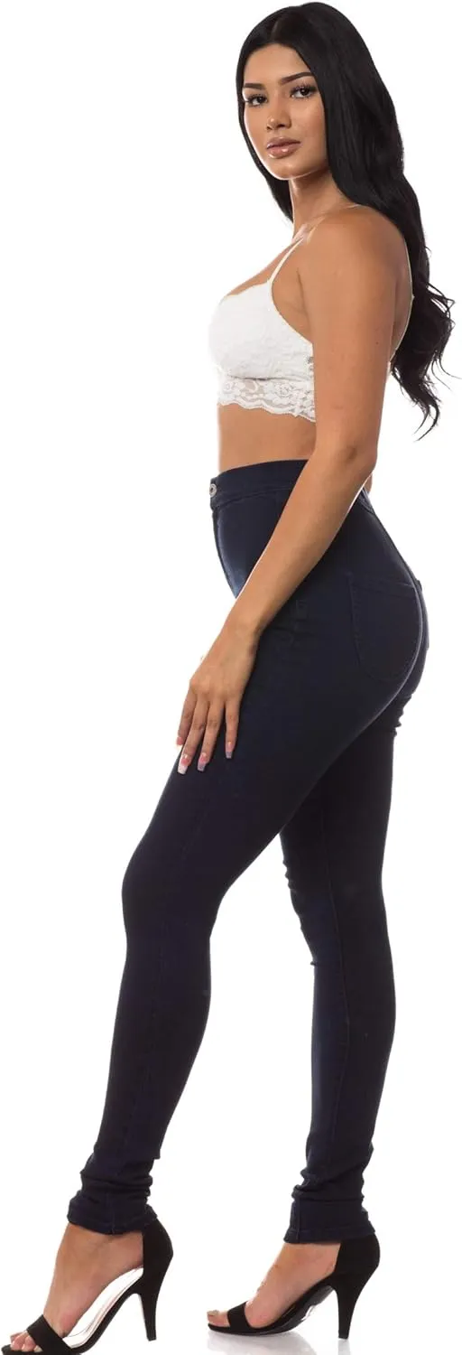 Aphrodite High Waisted Jeans for Women - High Rise Waist Stretch Skinny Slim Fit Basic Denim Pants