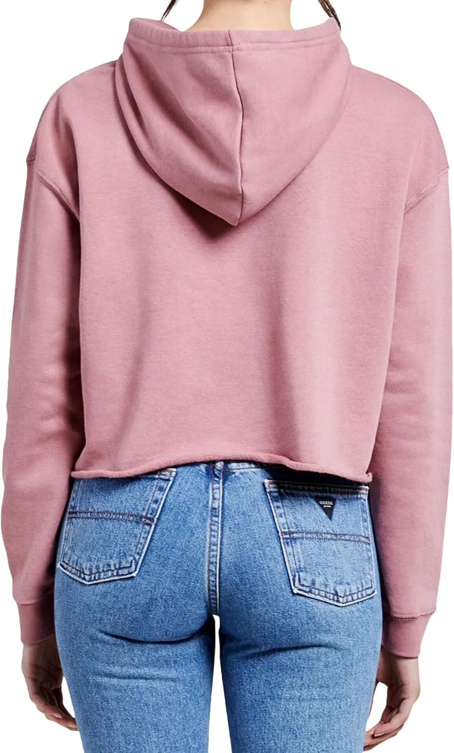 Ashen Fane Women's Cropped Long Sleeve Fleece Cropped Pullover Hoodie Sweatshirt