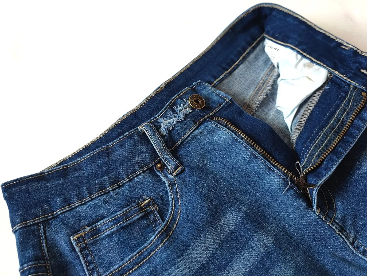 Atditama Ripped Jeans Skirt for Women High Waist Stretch Short Mini A-line Denim Jean Skirts Womens