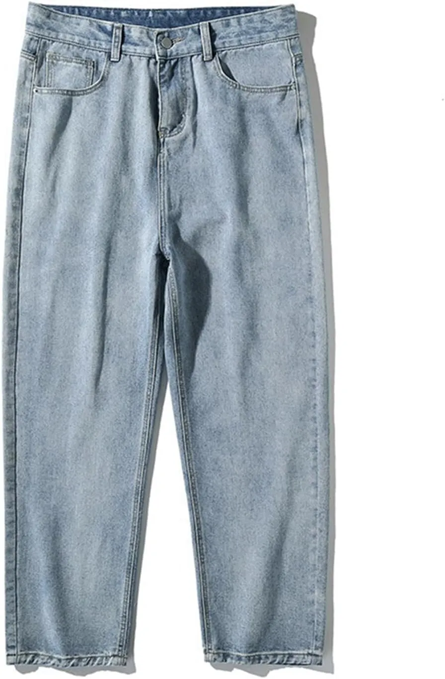 Baggy Jeans Men Relaxed Fit Y2K Cargo Pants Denim Skateboard Baggy Pants Hip Hop Jeans Streetwear