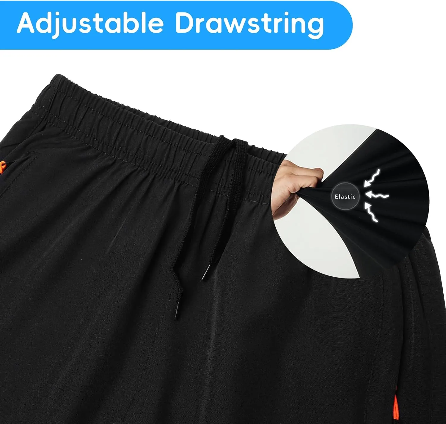 Boys Cargo Shorts Kids Youth Lightweight Quick Dry Athletic Shorts with Multi Pocket for Camping, Hiking
