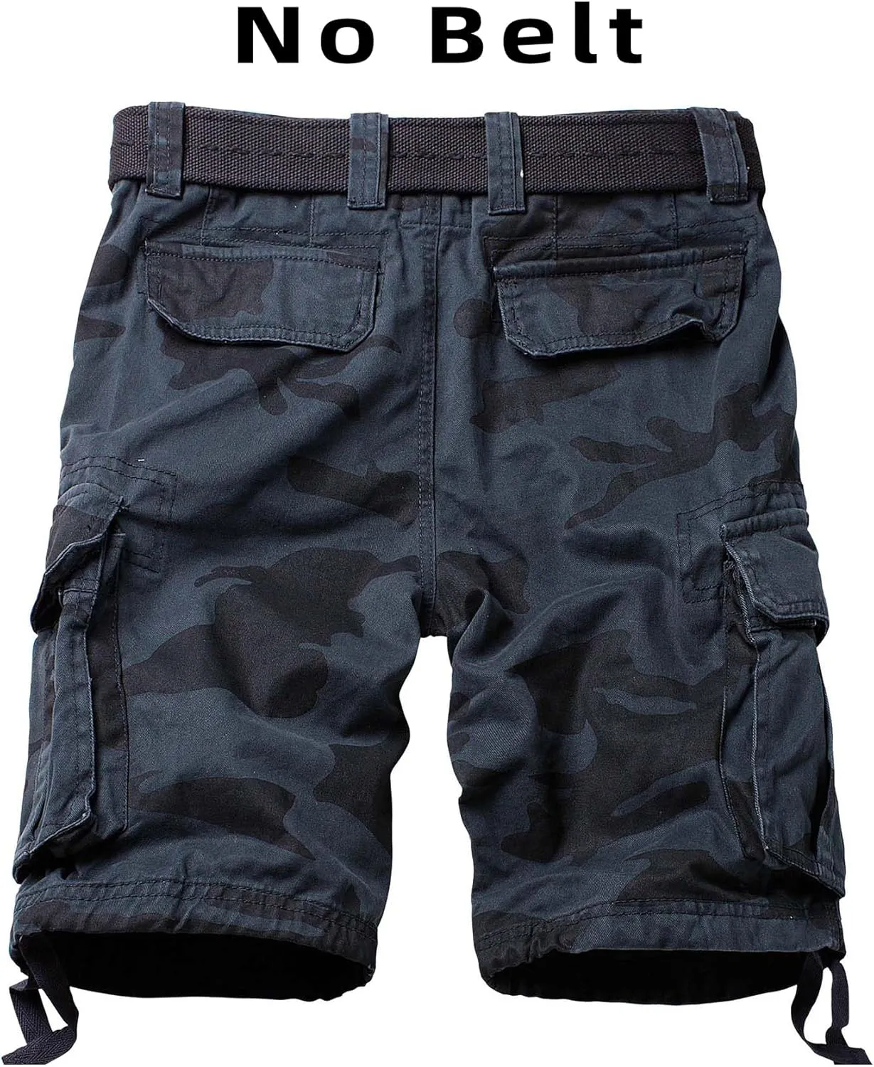 Camo Cargo Shorts for Men Cotton Casual Wild Outdoor Work Relaxed Fit Shorts with Multi-Pockets