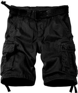 Camo Cargo Shorts for Men Cotton Casual Wild Outdoor Work Relaxed Fit Shorts with Multi-Pockets