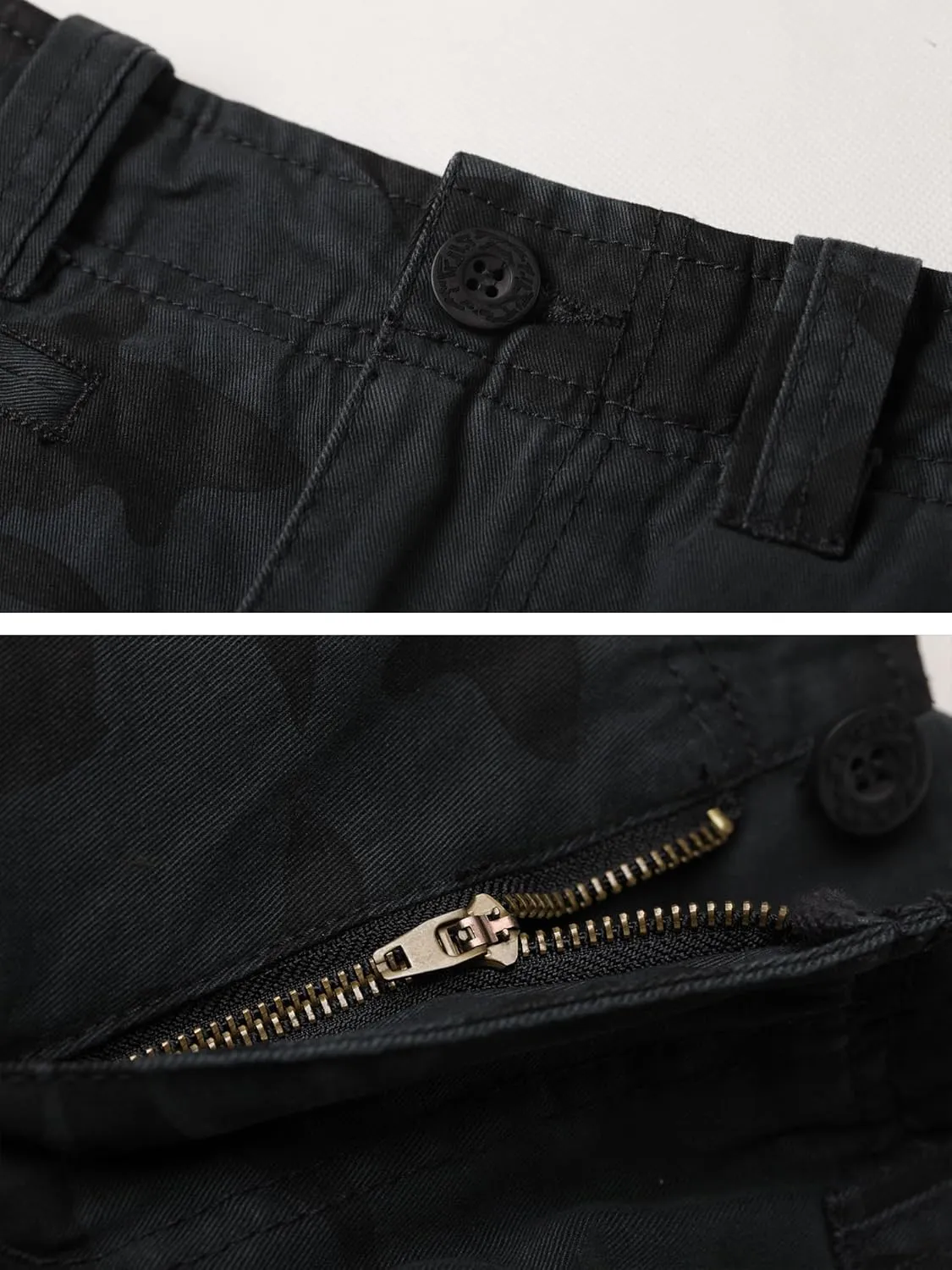 Camo Cargo Shorts for Men Cotton Casual Wild Outdoor Work Relaxed Fit Shorts with Multi-Pockets