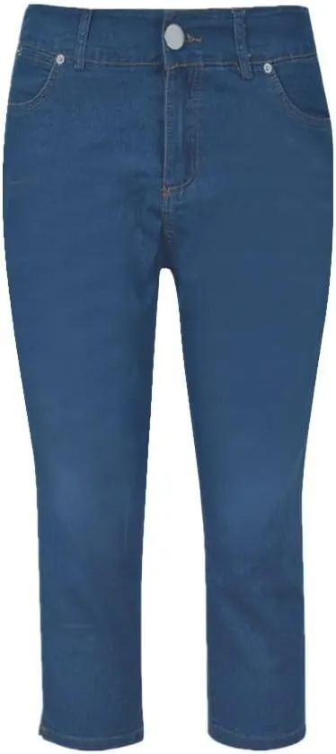 Capri Jeans for Women Women's Jeans High Waisted Summer Capri Stretchy Straight Legs Cropped Denim Pants Sky Blue
