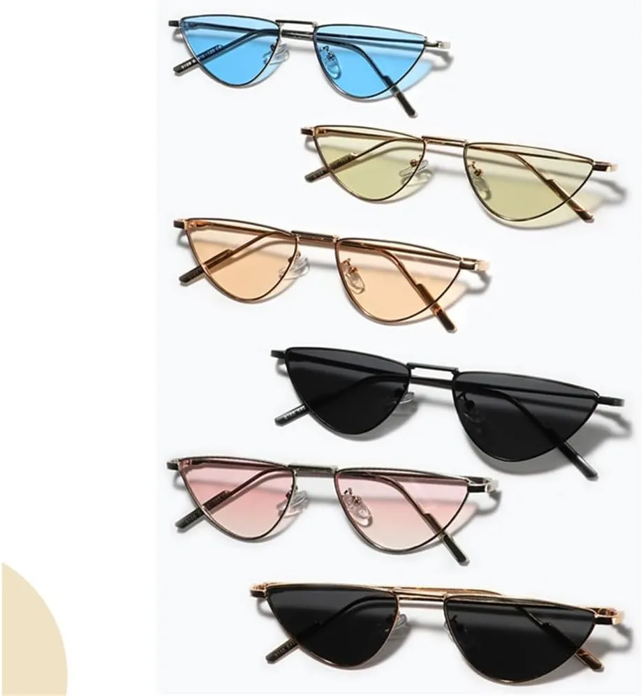 Cat Eye Sunglasses Vintage Alloy Sun Glasses Women Shades