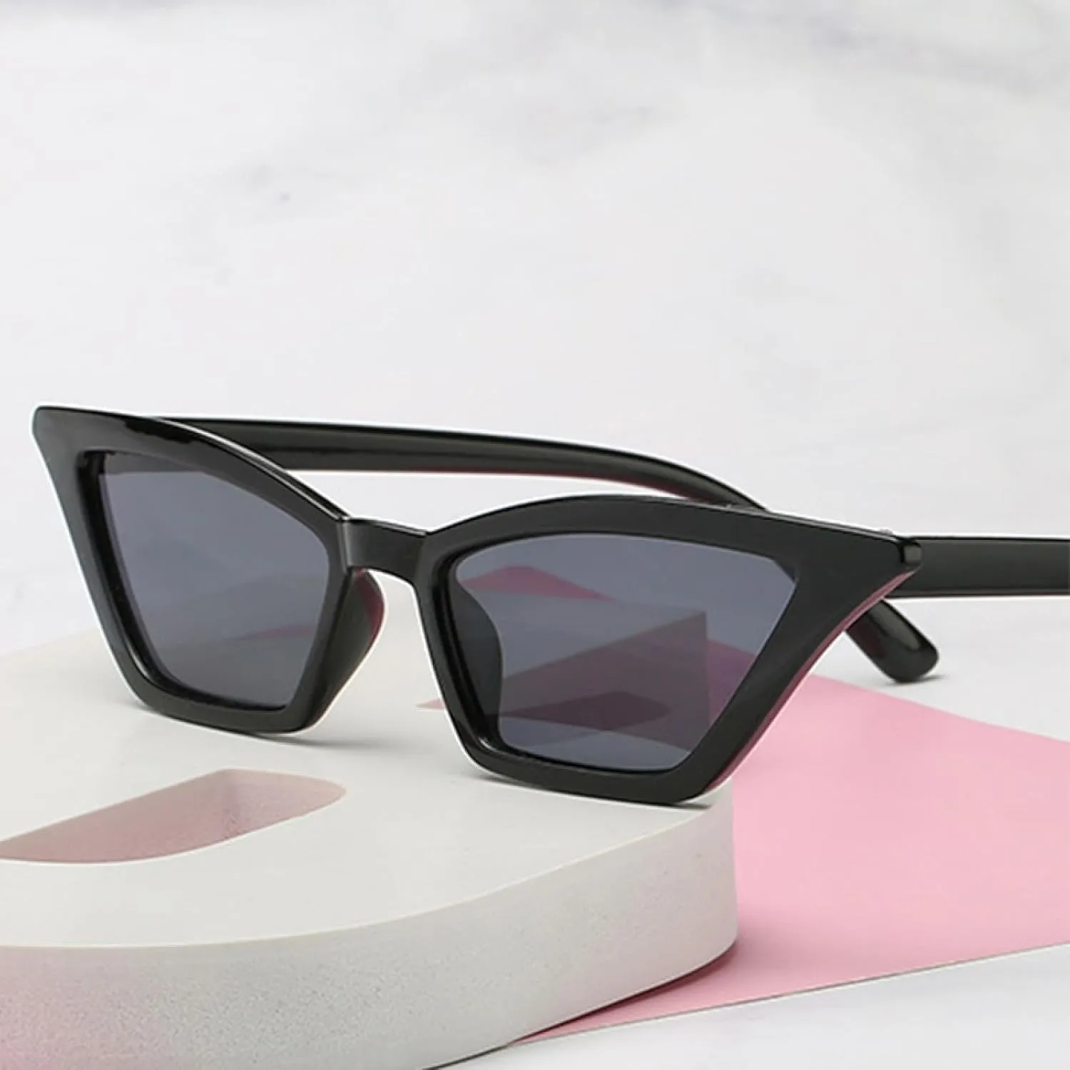 Cat Eye Sunglasses Women Black Eyewear Glasses Fashion Retro Driving Uv400 Sunglasses