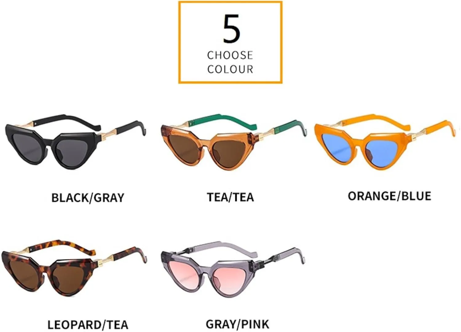 Cat Eye Sunglasses Women Fashion Vintage Female Shades Sun Glasses Uv400