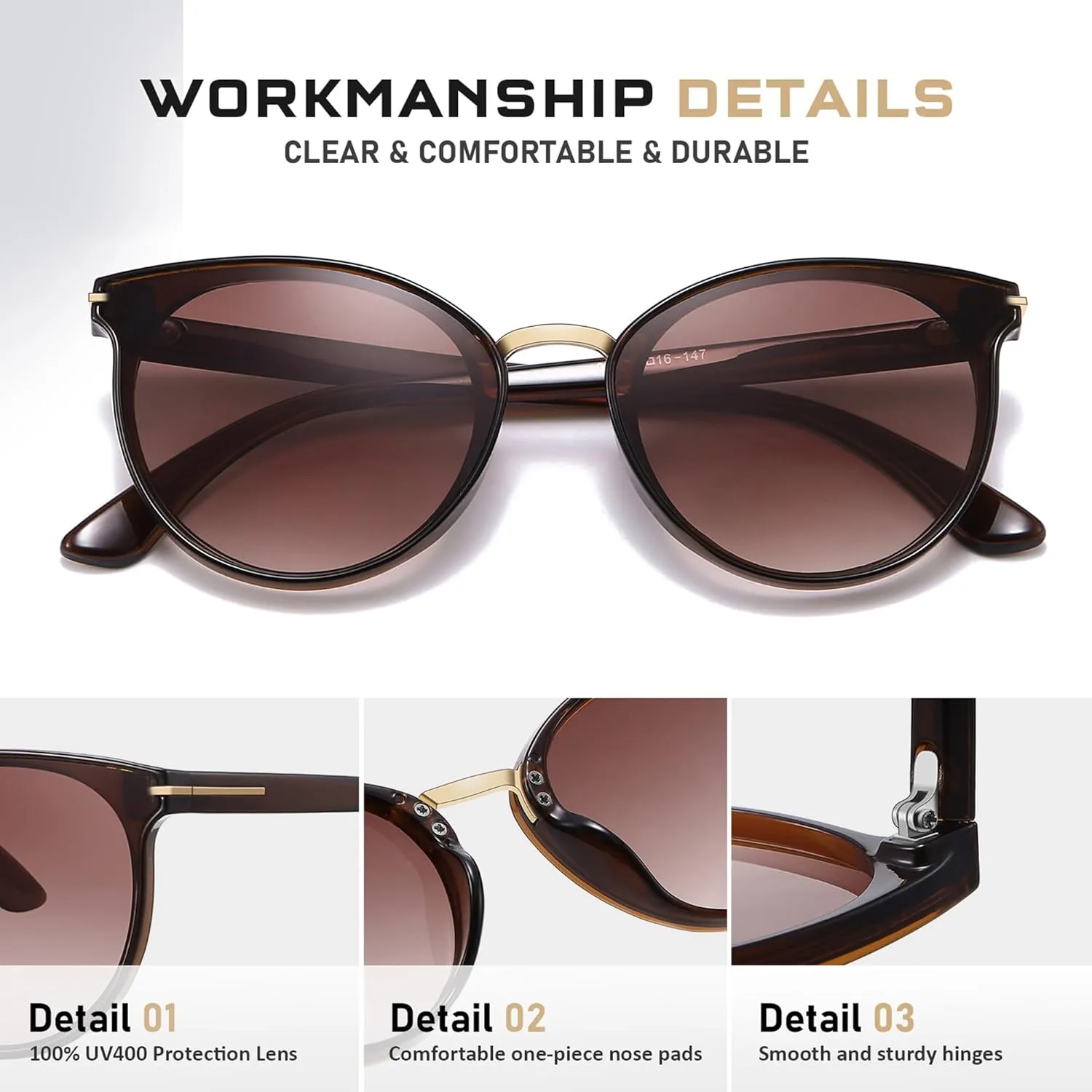 Cat Eye Sunglasses Womens for Trendy Retro 90s Sun Glasses UV400 Protection CL002