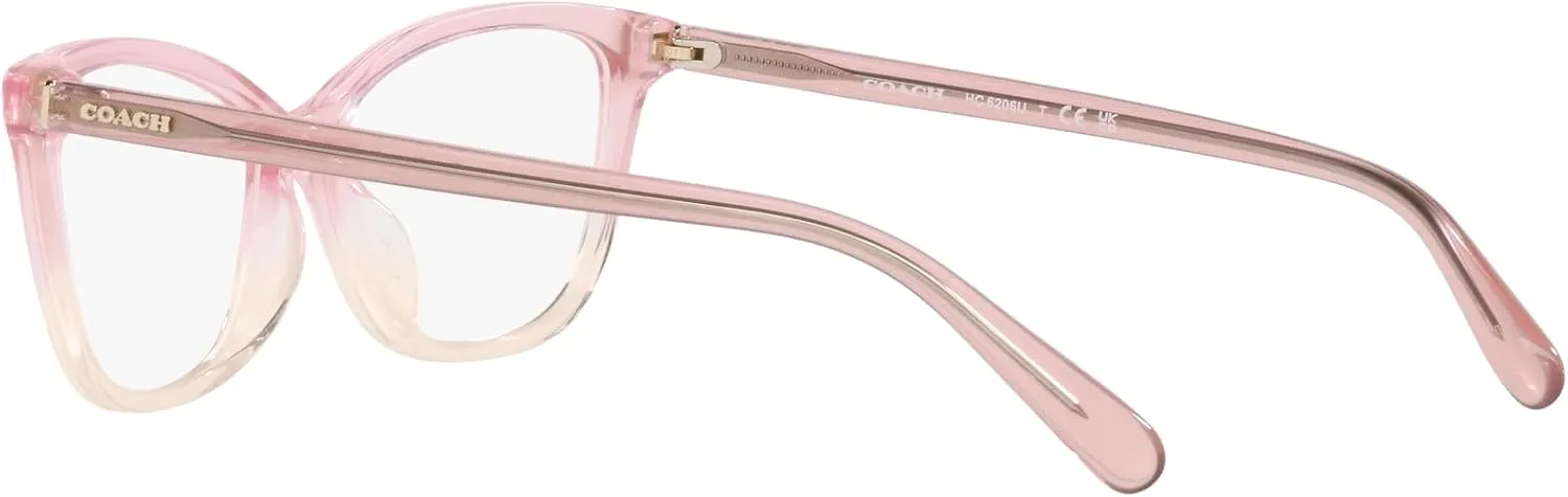 Coach Women's Hc6206u Universal Fit Cat Eye Prescription Eyewear Frames