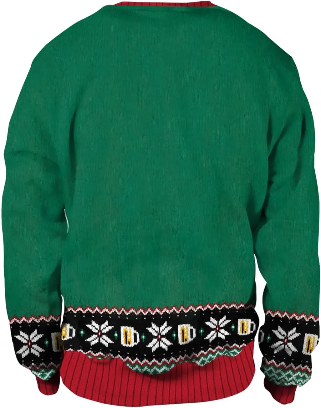 Colorful House Ugly Christmas Sweater for Men Women 3D Printed Funny Pullover Crewneck Top Couple Sweatshirt Xmas Party