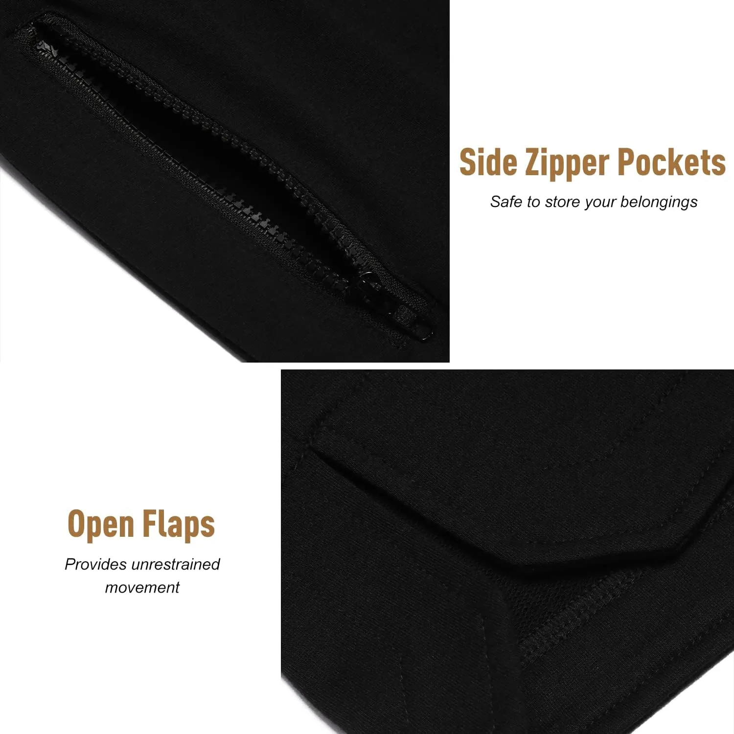 COOFANDY Men's Gym Workout Shorts Athletic Training Shorts Fitted Weightlifting Bodybuilding Shorts with Zipper Pockets