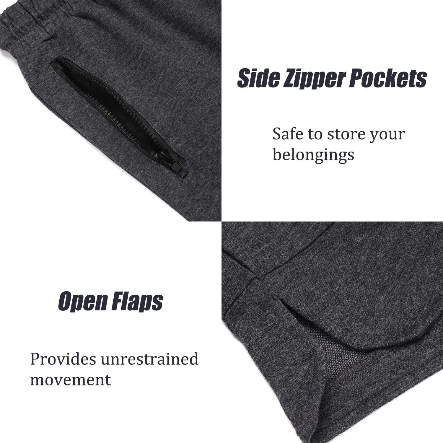 COOFANDY Men's Gym Workout Shorts Athletic Training Shorts Fitted Weightlifting Bodybuilding Shorts with Zipper Pockets
