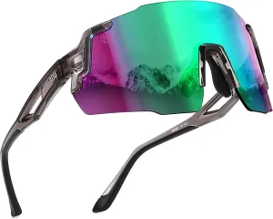 Cycling Glasses for Men Women, UV400 Protection, TR90 Frame, Sport Sunglasses for Running Driving Bicycle MTB Riding