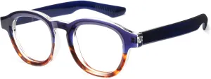 Cyxus Blue Light Glasses Fashion Round Computer Blue Ray Blocking Glasses Tr90 Frame Anti Glare Strain For Men Women 8553