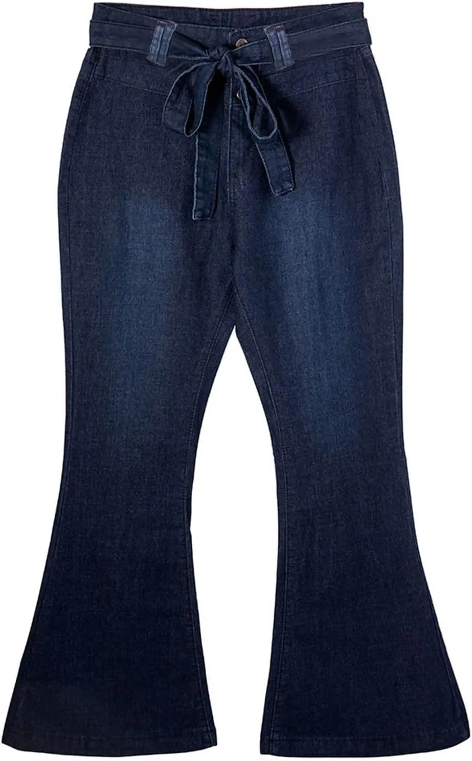 DDAPJ pyju High Waisted Bell Bottom Jeans for Women Belted Flare Jeans Stretch Wide Leg Jeans Denim Pants Casual Long Pants