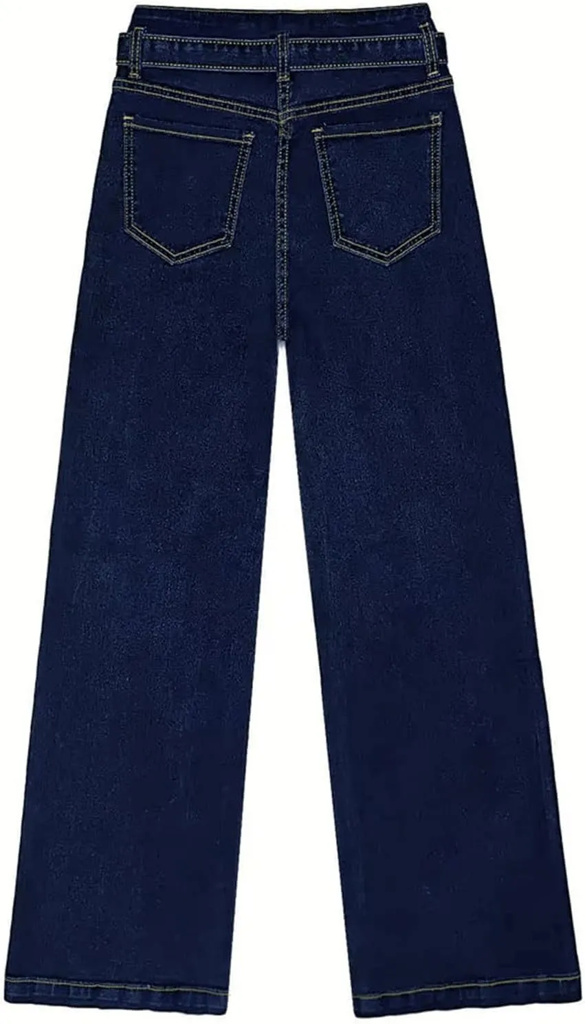 DDAPJ pyju Women's Wide Leg Jeans Flare Pants Low Waist Bootcut Jeans Stretch Casual High Waisted Denim Pants with Pockets