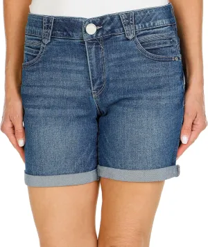 Democracy womens "Ab"solution Petite 6" Cuffed Denim Short