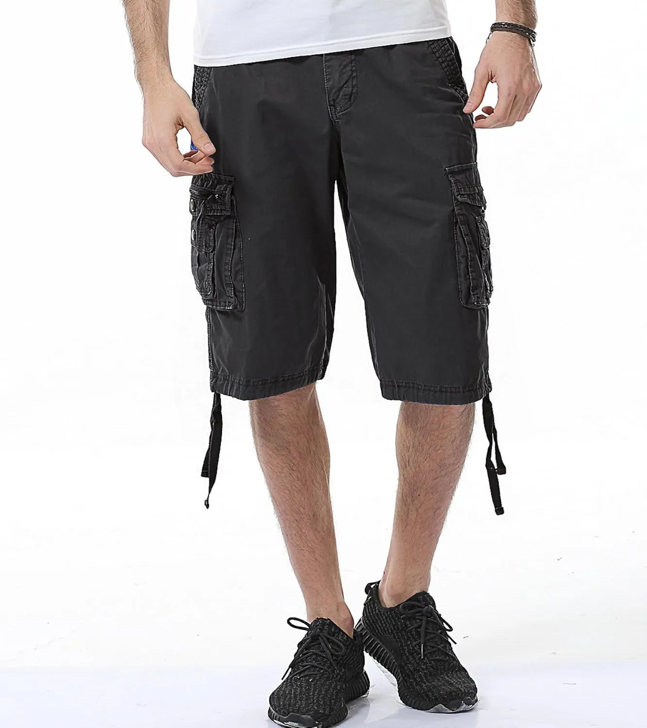 DONGD Mens Cargo Shorts Cotton Relaxed Fit Camouflage Camo Cargo Short