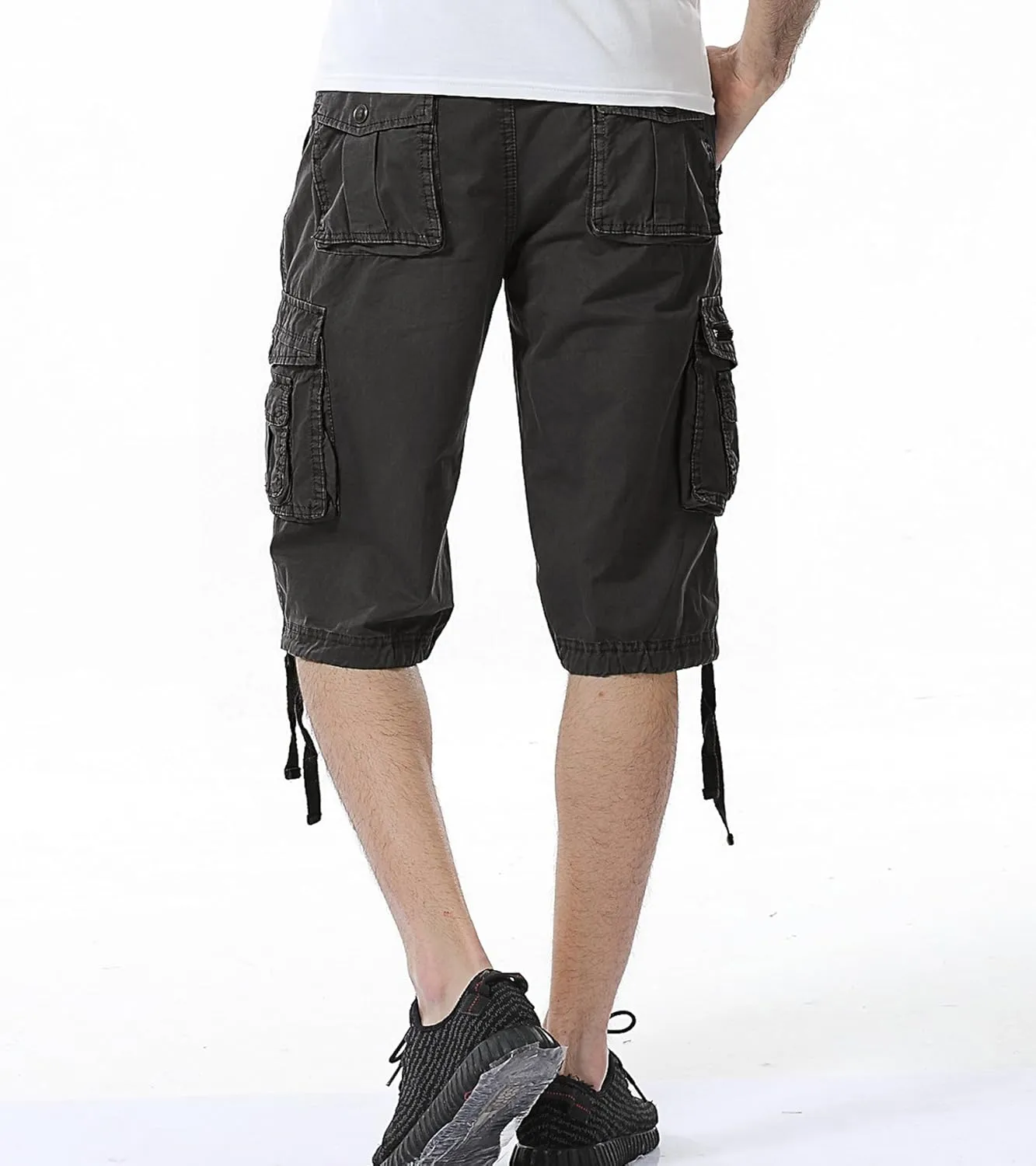 DONGD Mens Cargo Shorts Cotton Relaxed Fit Camouflage Camo Cargo Short