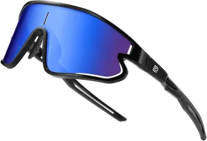 DUCO Polarized Sports Sunglasses for Men and Women Protection Ideal for Fishing Cycling and Running Mountain Biking DC0046