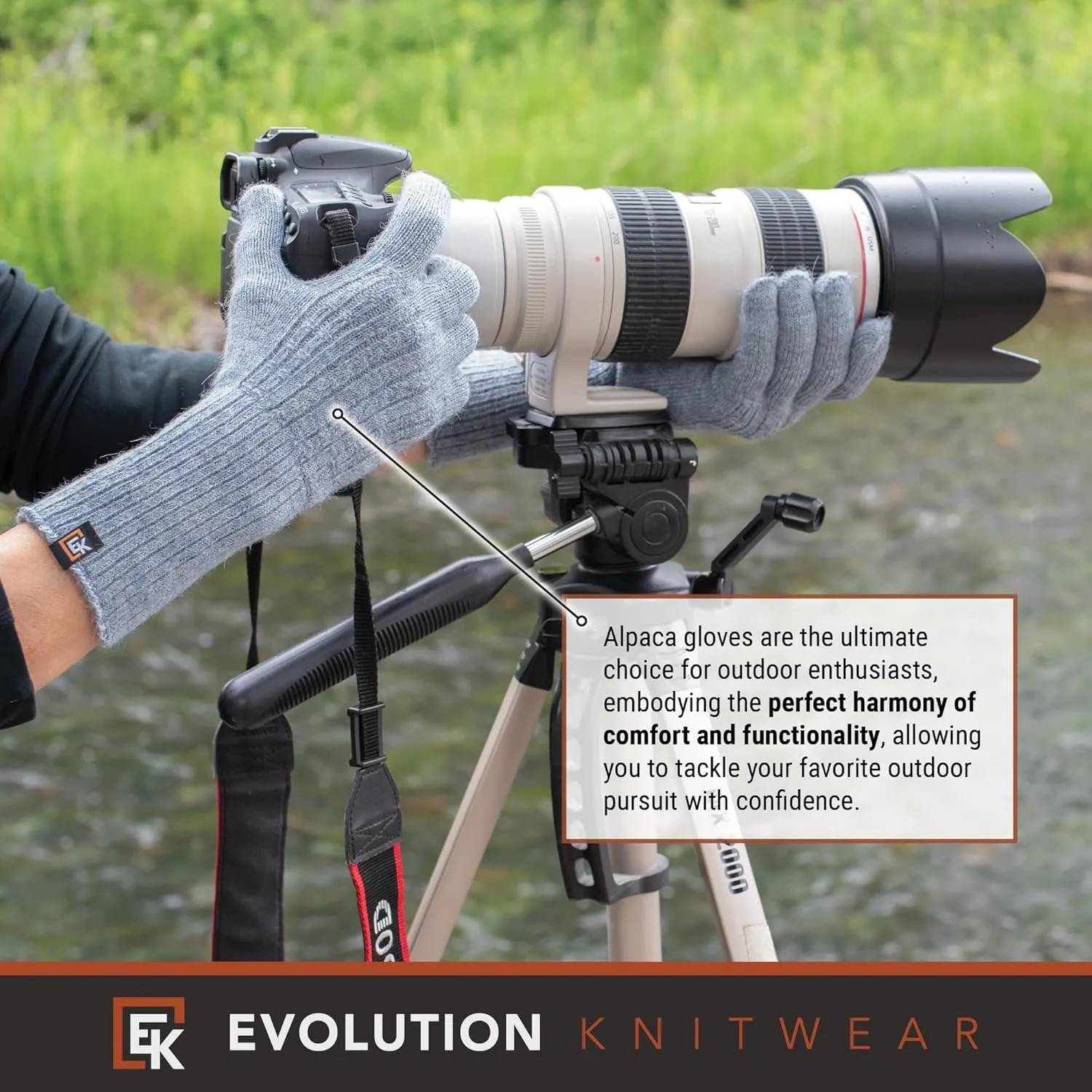 Evolution Knitwear Alpaca Cable Knit Gloves - Super Soft Baby Alpaca - Made in the USA - Small