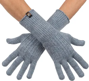 Evolution Knitwear Alpaca Cable Knit Gloves - Super Soft Baby Alpaca - Made in the USA - Small