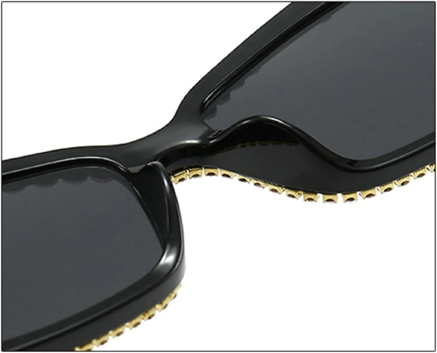 Fashion Cat Eye Rhinestone Sunglasses Vintage Diamond Butterfly Eyewear Bling Sunglasses for Women Girls Party